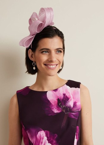 Phase Eight Large Bow Hats Pink Australia | VG9786150